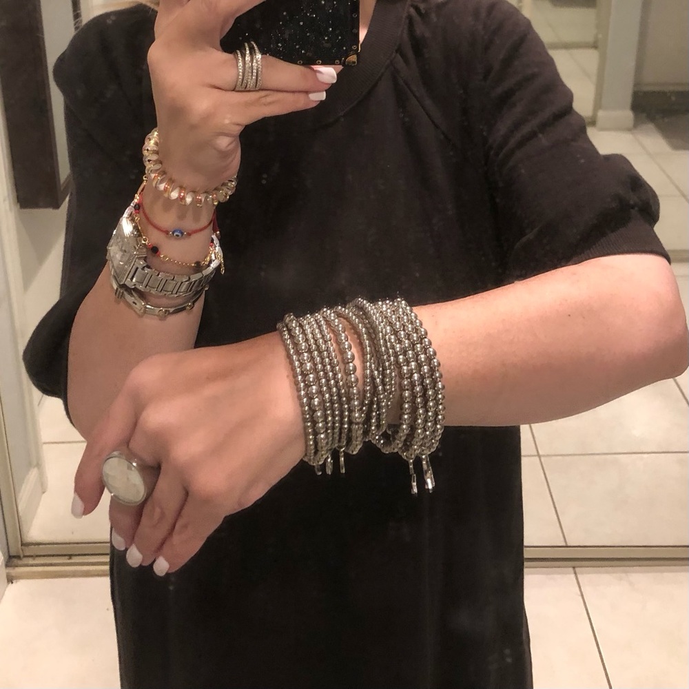 Winner's Circle gun metal Beaded Bracelets - Picture 2 of 3